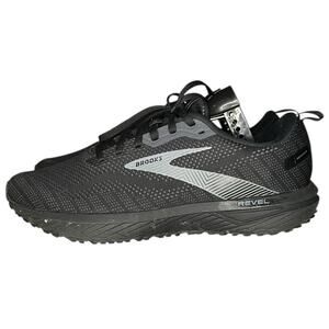 Mens Brooks Revel 6 Mesh Athletic Running Sneaker Shoes Size 10 Black Comfort